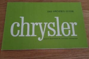 Chrysler 1963 Instruktionsbok