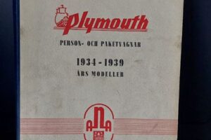 Plymouth 1934 -1939 Reservdelskatalog