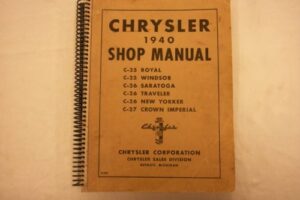 Verkstadsbok Chrysler 1940